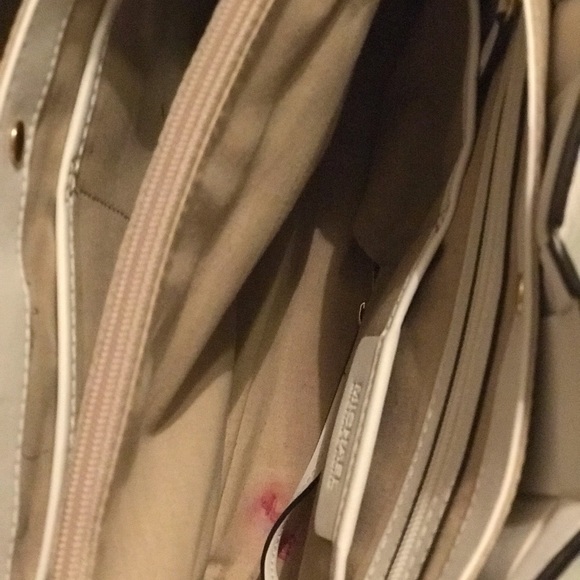 Michael Kors White Woven Medium Purse - Picture 3 of 3